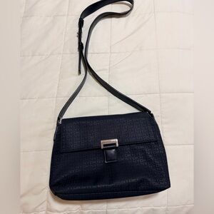 DKNY Monogram Black Shoulder Bag